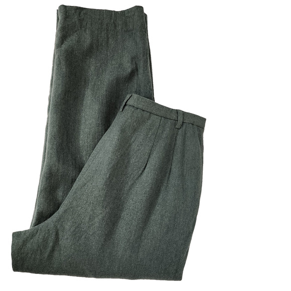 Vtg Pendleton Women's 100% Virgin Wool Pleated Trouser Pants 16 Lined Straight - Picture 3 of 10